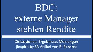 Intern vs. Extern: Warum Ares Capital & Blue Owl billig sind (und Main Street so teuer)!
