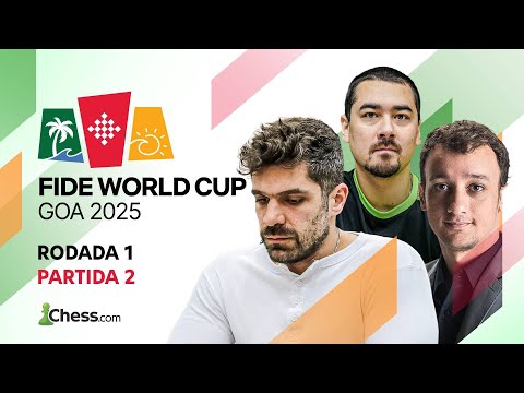 Brasileiros LUTANDO e KRIKOR na camêra! - Copa do Mundo de Xadrez 2025 / Rodada 1 - Partida 2