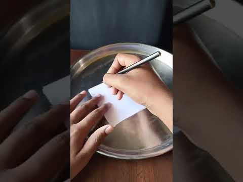 magic secret letter writing experiment 🤯🤩 #shorts