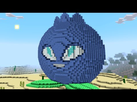 Minecraft vs Zombies | GIGA ELECTRIC BLUEBERRY (Test Storm!) | PvZ  Land