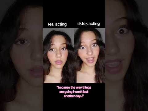 #pov tiktok acting vs. real acting #shorts #acting