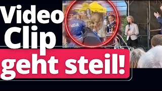 Helsinki: Während von der Leyen redet, wird Mann im Publikum verhaftet!
