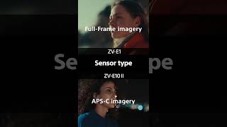 Quick comparison between VlogCamera ZV-E1 and ZV-E10 II| Sony | α #Shorts