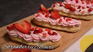 Strawberry Éclairs｜草莓闪电泡芙