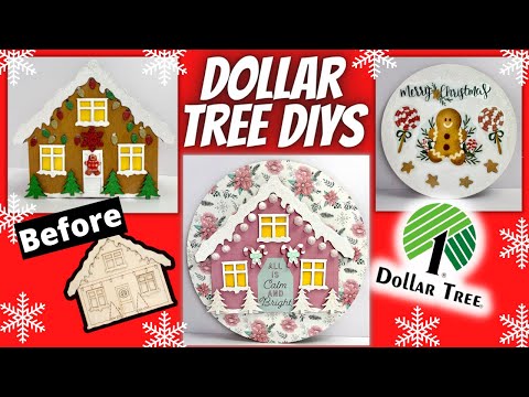 NEW DOLLAR TREE CHRISTMAS DIYS 2021│GINGERBREAD│MUST SEE EASY & AFFORDABLE DIYS