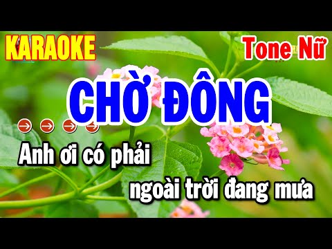 Karaoke Chờ Đông Tone Nữ Nhạc Sống Hay Nhất 2025 | Thanh Hải