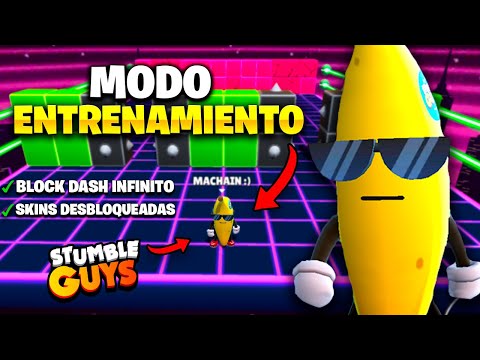 ✅Como JUGAR MODO ENTRENAMIENTO y TENER TODAS LAS SKINS en STUMBLE GUYS- Actualizado 👻