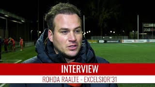 Screenshot van video Jos van der Veen: "Wedstrijd op details beslist" | Rohda Raalte - Excelsior'31