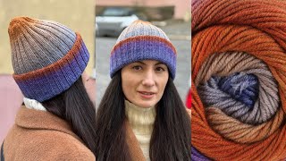 Mütze im Rippenmuster 2×2 aus @LanaGrossa