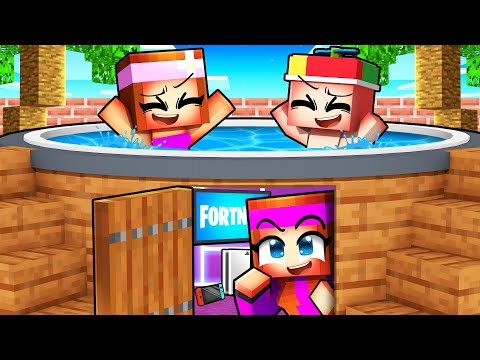 J'ai espionné mes Enfants à Une Pool Party sur Minecraft !