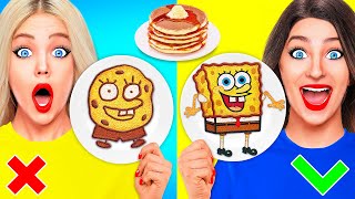 पैनकेक कला चुनौती | मज़ेदार भोजन युद्ध Multi DO Fun Challenge