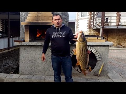 Fish cooked in an oven Caucasus style.
