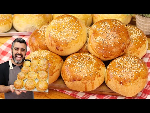 SALGADO HAMBURGÃO DE FORNO - MASSA SUPER FOFINHA - LANCHE COMPLETO - SIMPLES E FÁCIL