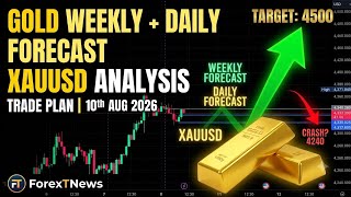 GOLD Weekly + Daily Forecast | XAUUSD Analysis & Trade Plan | 10th AUG 2026 | ForexTNews