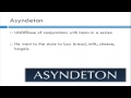 Polysyndeton and Asyndeton Effects