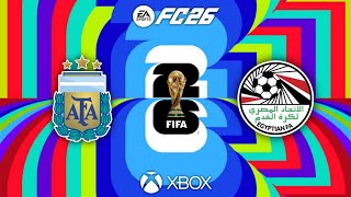 FC26 - Argentina vs Egipto | Copa Mundial FIFA 2026 - 8avos De Final 