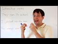 Transitive and Intransitive Verbs