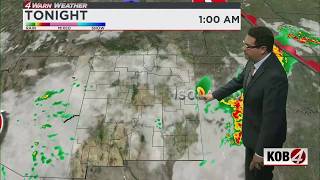 Storms with large hail and heavy rain could hit northeast New Mexico Friday night