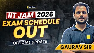 🚨 IIT JAM 2026 Schedule Out | Exam Dates, Registration, Syllabus & Full Details | VedPrep Maths