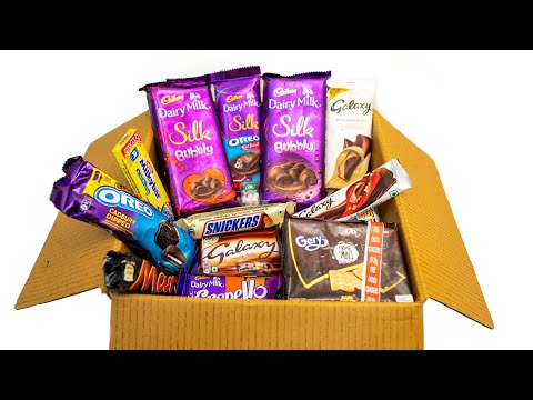 BOX OF CANDIES DAIRY MILK SILK CHOCOLATE AND MORE