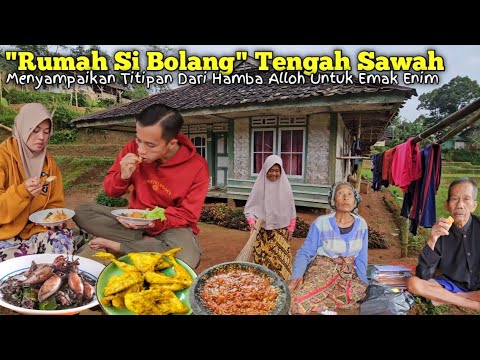 HIDUP DI DESA | Menyampaikan Titipan Lanjut Makan Menu Ayam Kampung Cumi Sambel