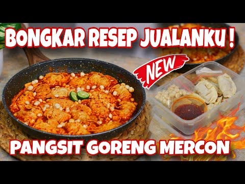 BONGKAR RESEP JUALAN SENDIRI || PANGSIT GORENG MERCON YANG ENAK DAN TEBEL BANGET !! COBAIN DEHHHH