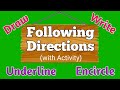 Understanding Directions and Shapes