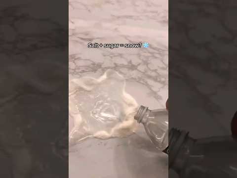 Sugar + Salt = SNOW? 💦 Let's See...!