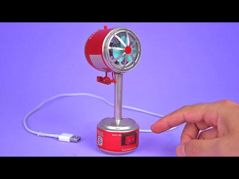 Making an Amazing Mini USB Fan with Soda Cans and DC Motor