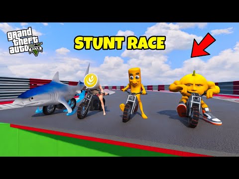 BRAINROT ANIMALS STUNT RACE IN GTA 5
