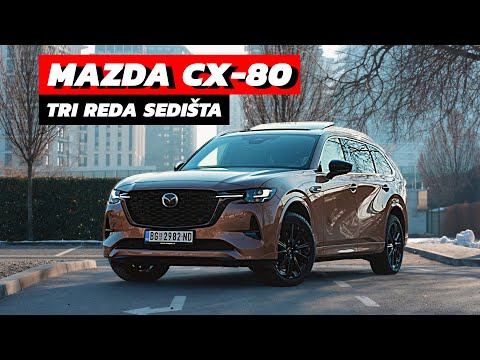 NOVA MAZDA CX-80 AWD / SUV SA TRI REDA SEDIŠTA!