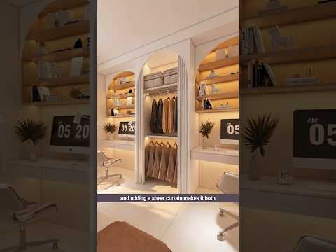Transforming A Tiny Bedroom Into A Attractive Space #shorts