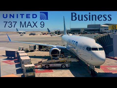 Boeing 737 MAX 9 - Business Class 🇺🇸 San Diego - San Francisco SFO 🇺🇸 United Airlines [FLIGHT REPORT