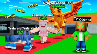 Cada Minuto Aumenta la Suerte en Minecraft Steal a Brainrot!