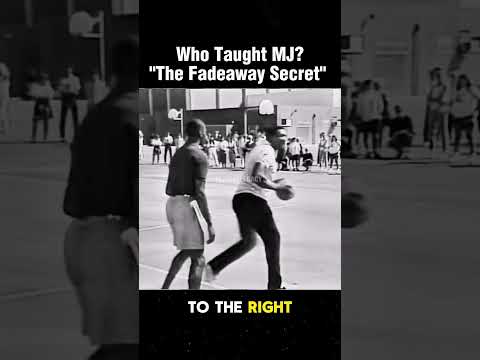 Who Taught MJ the Fadeaway?! 😱 (Rare Footage) #shorts