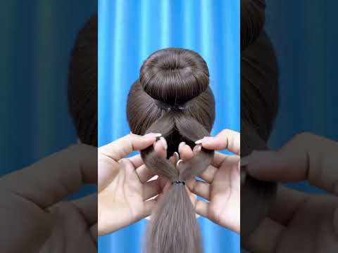How to make a bun? How to do your own hair? I'm waiting for your likes and comments😘🙏❤️🌹
