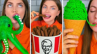 CHOCOLATE FOOD vs REAL FOOD CHALLENGE! MARI ZD