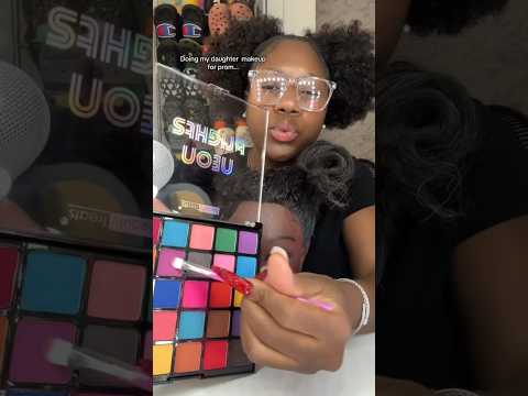 Vickey cathey does her daughter makeup for prom 😱‼️ #shorts