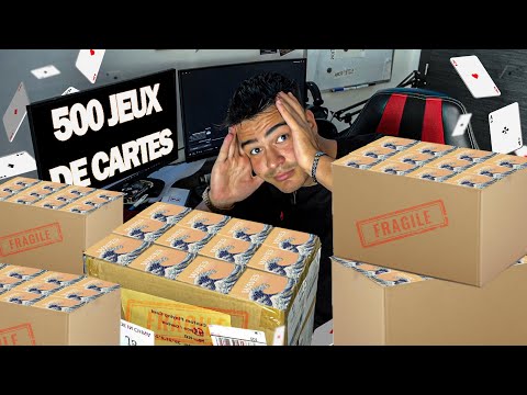 JE RECOIS MES 500 JEUX DE CARTES