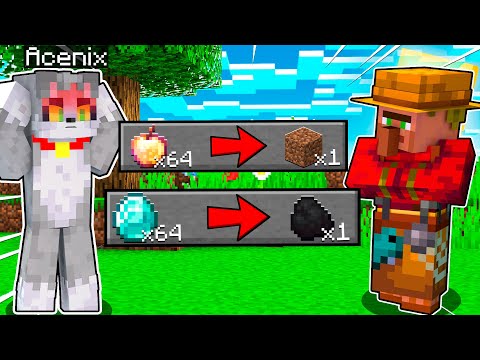 ¡MINECRAFT pero SOY UN ALDEANO! 😂😱 MINECRAFT (Acenix)