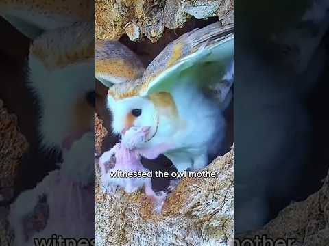 After the mother owl abandoned her weak baby #animals #love #shorts