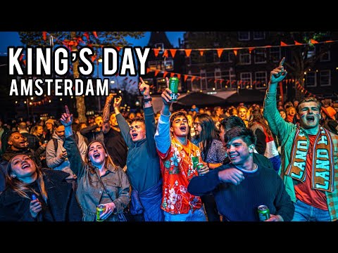 &#127475;&#127473; Kings Day Amsterdam 2023 Night Street Party Koningsdag | Koningsnacht