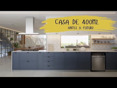 Antes x Futuro   - Transformação de Casa de 400m2 em SP