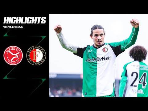 FOUR GOALS to secure the THREE POINTS | Highlights Almere City - Feyenoord | Eredivisie 2024-2025