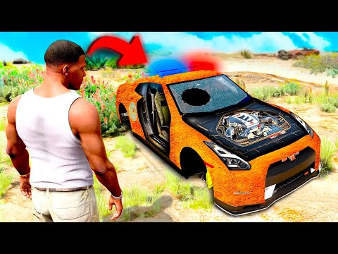 Robando Coches DE POLICÍA MILLONARIOS ABANDONADOS en GTA 5 !! 🚓🚨