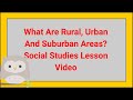 Suburban, Urban, and Rural Characteristics
