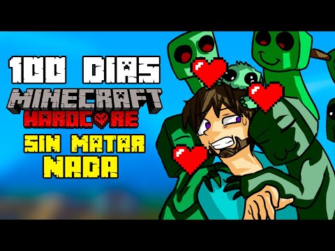 ⚪ SOBREVIVÍ 100 Días SIN MATAR NADA en Minecraft HARDCORE y paso esto...