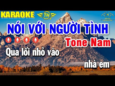 Nói Với Người Tình Karaoke Tone Nam Nhạc Sống | Style Bolero Pro TH 1 | Trọng Hiếu