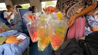 Eating on Thailand Railway Train