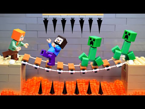 Escape Room : 100 Day Survival Challenge in Lego Minecraft World